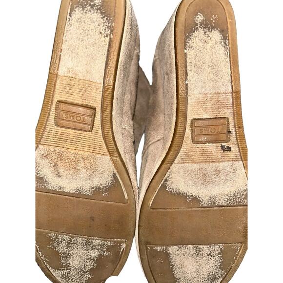 Toms‎ Desert Wedge Booties Women’s Size 7.5 Brown Suede - Picture 10 of 11